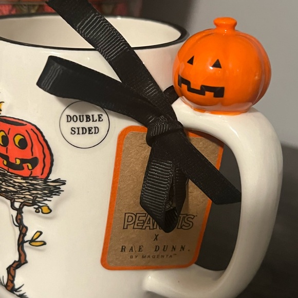 Rae Dunn Peanuts Halloween Mug with Pumpkin Accent - Picture 2 of 2